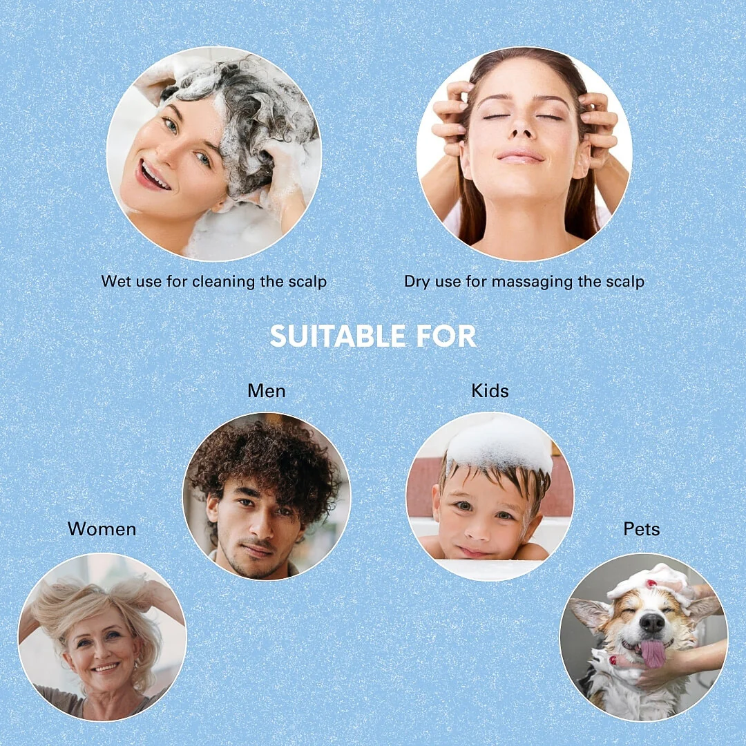 Blissal Hair Scalp Scrubber Shampoo Brush - Image 6