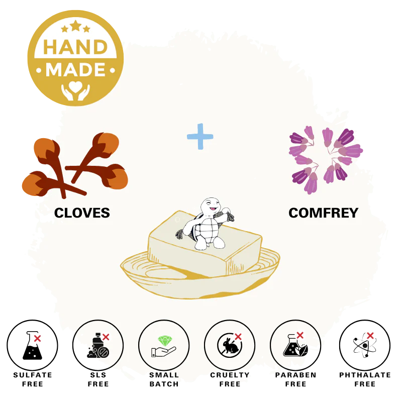Comfrey & Cloves Natural Bar Soap - Image 3