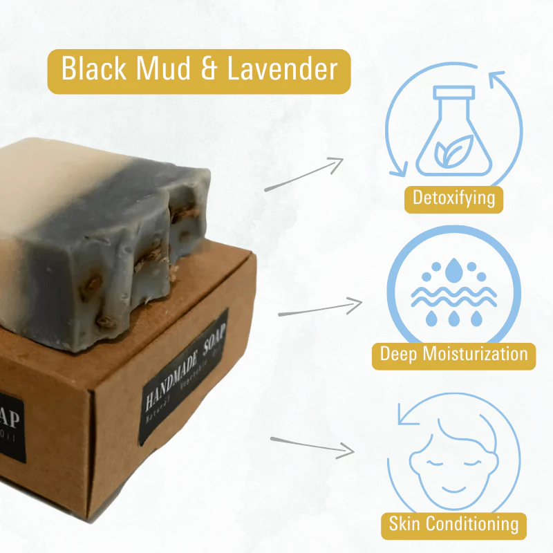 Black Mud & Lavender Natural Bar Soap - Image 4